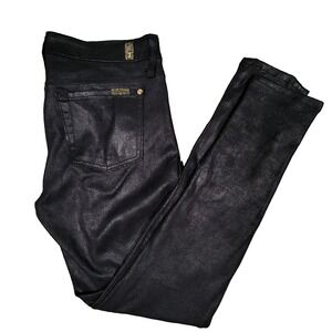 7 For All Man Kind Black Polyester‎ Jeans Size 29